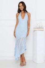 Soft Sonata Halter Maxi Dress Blue