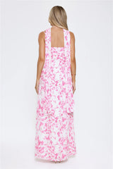 Soft Petal Sway Maxi Dress Pink