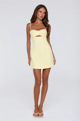 Summer Lane Mini Dress Yellow