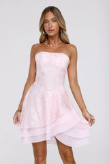 Dream Doll Strapless Mini Dress Pink