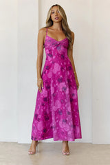 Electric Aura Maxi Dress Pink