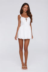 Morning Whispers Mini Dress White