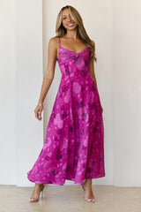 Electric Aura Maxi Dress Pink