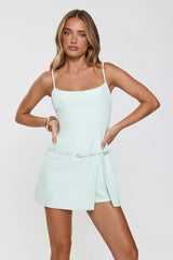 Weekend Ready Tailored Mini Dress Mint