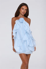 Designer Love Mini Dress Blue
