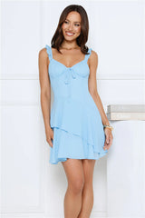 Dainty Glow Mini Dress Blue