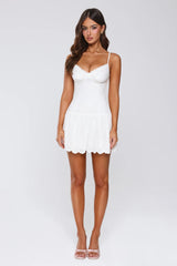 Afternoon Glow Mini Dress White