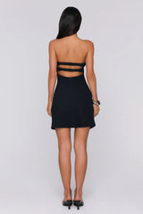 Make It Work Strapless Mini Dress Black