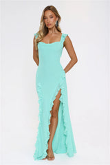 All Night Affair Maxi Dress Turquoise