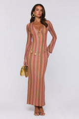 Crystal Coast Knit Maxi Dress Multi
