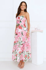 Daydream Luxe Strapless Maxi Dress Pink