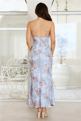 Hot Swoon Maxi Dress Blue