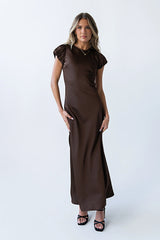 Ellianna Maxi Dress in Dark Brown