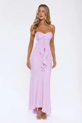Flirt With Purpose Strapless Maxi Dress Lilac