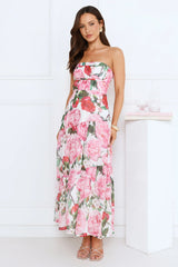 Daydream Luxe Strapless Maxi Dress Pink