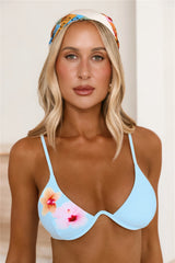 Sun Juice Bikini Top Malibu Flower Pop