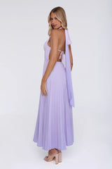 Chic Energy Shift Halter Maxi Dress Purple