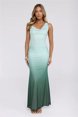 Sugar Lush Mesh Maxi Dress Green