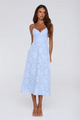 Tide Kissed Midi Dress Blue