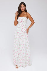 Fantasia Days Strapless Maxi Dress White