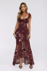 Closet Highlight Maxi Dress Burgundy