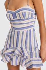Magnolia Romper in Myers Stripe