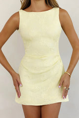 Cool Intent Mini Dress Yellow
