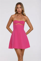 Simply Stunning Mini Dress Pink
