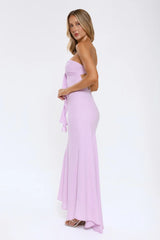Flirt With Purpose Strapless Maxi Dress Lilac
