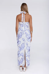 It Girl Moves Halter Maxi Dress White