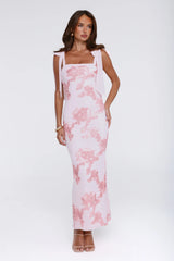 Dear Me From Me Mesh Maxi Dress Pink