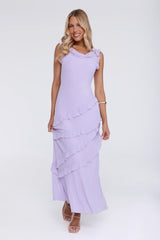 Star Effect Maxi Dress Lavender