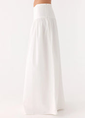 Jayne Maxi Skirt - White