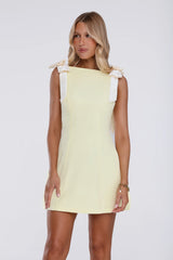 Warm Horizon Mini Dress Yellow
