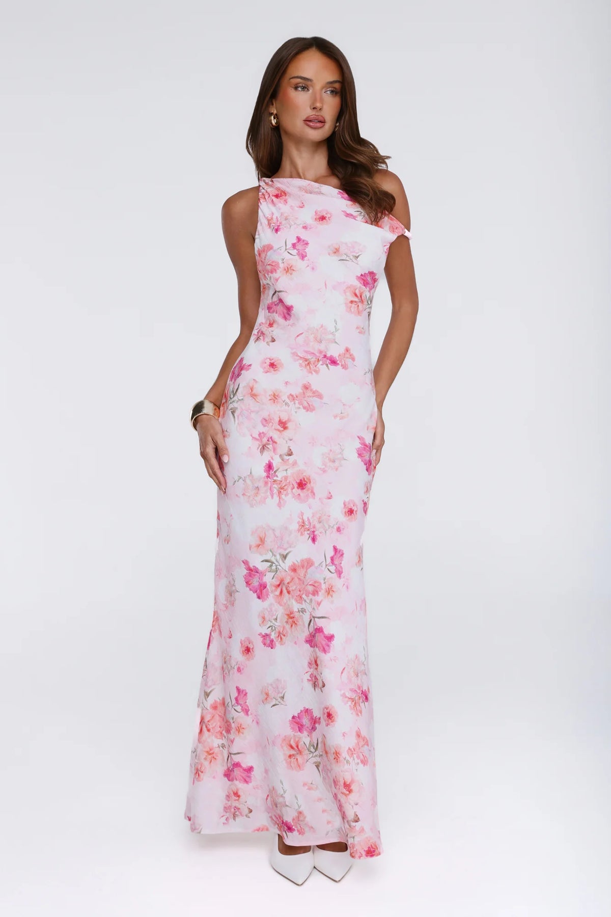 Flowers In the Sun Maxi Dress Pink