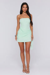 Island Horizon Strapless Mini Dress Mint