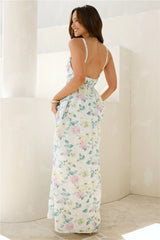 Peach Passion Maxi Dress Floral