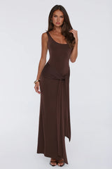 Maximum Style Maxi Dress Brown