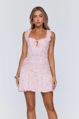 Unwritten Dress Code Mini Dress Pink