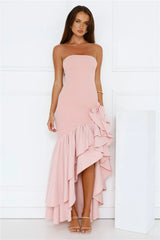 Extravagant Events Strapless Maxi Dress Pink