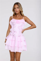 Softly Poised Mini Dress Pink
