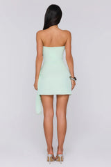 Island Horizon Strapless Mini Dress Mint