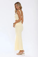 This Is The Look Mesh Maxi Dress Yellow