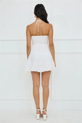 Styled For Sunsets Halter Mini Dress White