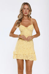Lush Leisure Mini Dress Yellow