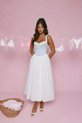 Cottage Glow Maxi Dress Blue
