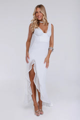 Glow In Twilight Maxi Dress Silver