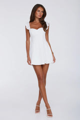 Happy Hour Glow Mini Dress Cream