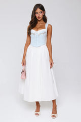 Cottage Glow Maxi Dress Blue