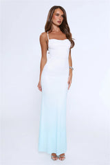 Glow From Moons Maxi Dress Blue